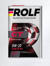 Масло мотор. ROLF GT 0W20 ILSAC GF-6A  API SP ПЛАСТИК 4л (1*4шт)