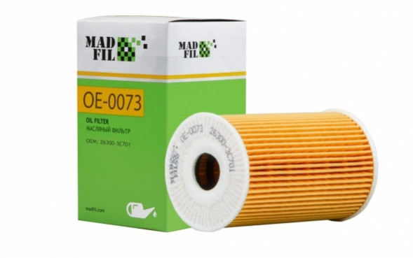 MADFIL Фильтр масляный, 26300-3C701