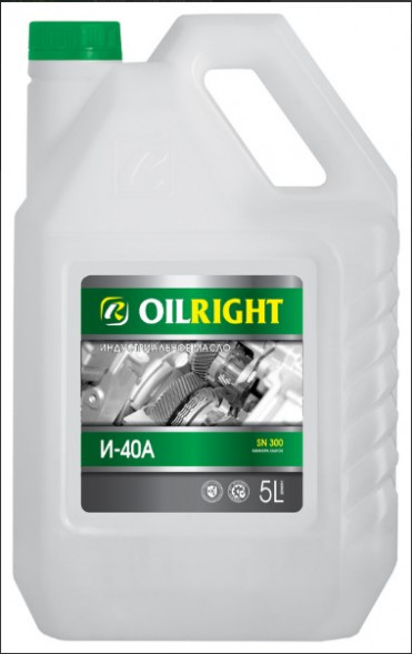 Масло индустр. И-40А OILRIGHT 5л (4шт)