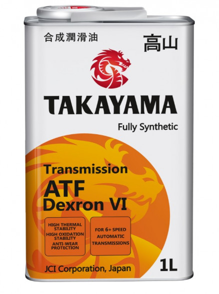 Масло трансм.  ATF VI TAKAYAMA Deхron 1л (1*12) металл