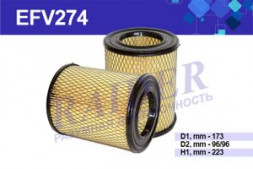 EFV274 Фильтр Raider воздушн. (Аналог LUXТР28-В) ГАЗ ГАЗель Соболь (дв.ЗМЗ 40522.10-Евро3) (1*6 шт.)
