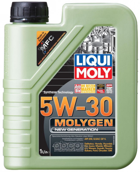 Масло мотор.  5W30 Liqui Moly Molygen New Generation SP GF-6A пластик (1 л.) 1*6шт. (9041)
