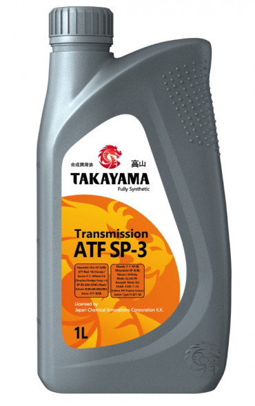 Масло трансм.  ATF SP-3 TAKAYAMA  ПЛАСТИК (1л) 1*12шт