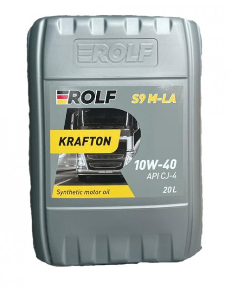 Масло мотор. ROLF KRAFTON S9 M-LA SAE 10W40 (ACEA E6/Е9) (ПЛАСТИК) 20л