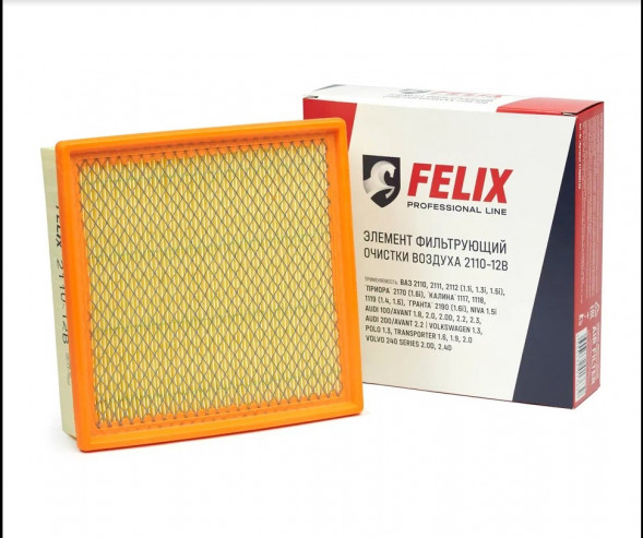 Фильтр &quot;FELIX 2110-12 В с сеткой&quot; воздушный для а/м ВАЗ инжектор (24шт)