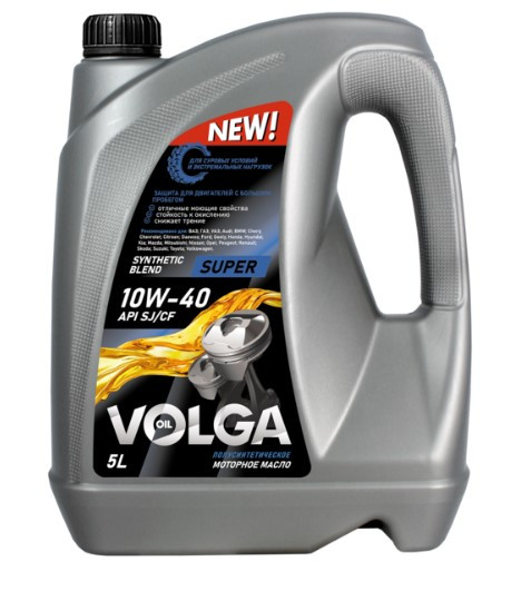 Масло мотор. 10W40 Волга-Ойл Super 5л (1*3шт)
