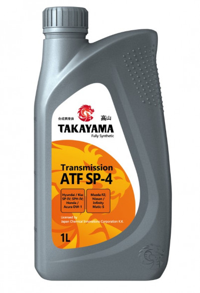 Масло трансм.  ATF SP-4 TAKAYAMA  ПЛАСТИК (1л.) 1*12шт