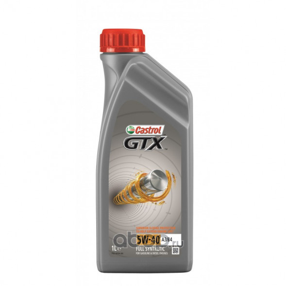 Масло мотор.  5W40 Castrol GTX А3/В4 SM/CF пластик (1 л.) 1*12 шт.