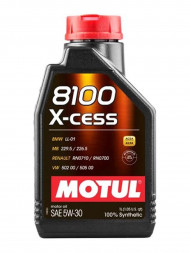 Масло мотор. MOTUL  8100 X-CESS 5W40 A3/B4  1л (1*12шт)
