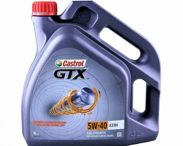 Масло мотор.  5W40 Castrol GTX А3/В4 SM/CF пластик (4 л.) 1*4 шт.