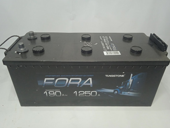 Аккумулятор 6 СТ 190 ВЛЧ FORA конус евро (п.т. 1250 Ач)