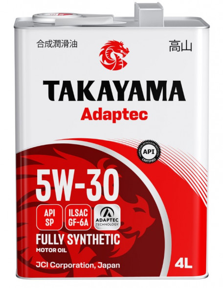 Масло мотор.  5W30 TAKAYAMA  Adaptec GF-6A SP 4л (1*4шт)
