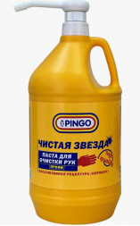 Паста для очистки рук "Чистая звезда" ПРОФИ Pingo канистра 3,7л с дозатором