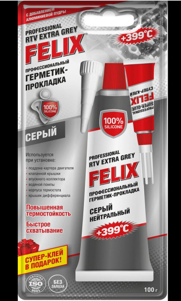 Герметик-прокладка FELIX (серый) 100г (12шт)