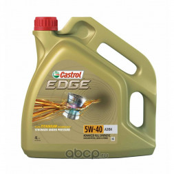 Масло мотор. Castrol Edge 5W40 A3/B4 SN/CF пластик 4л (1*4шт)