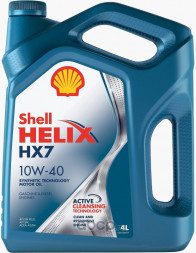 Масло мотор. 10W40 Shell Helix HX7 SP A3/B4 пластик (4 л.) 1*4 шт. (синяя)