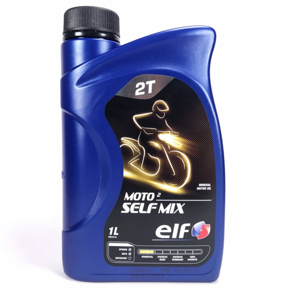 Масло мотор.  ELF MOTO 2 SELF MIX API TC JASO FB пластик (1 л.) 1*12 шт.