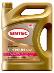 Масло мотор.  0W30 SINTEC PREMIUM 9000 A5/B5  SP   (4л) 1*4шт