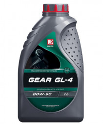 Масло трансм. 80W90 GEAR ЛУКОЙЛ GL-4  (1л) 1*12шт