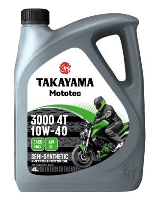 АКЦИЯ 4л по цене 3л Масло мотор. 4T 10W-40 TAKAYAMA Mototec 3000 SL JASO MA-2 (4л) 1*4шт