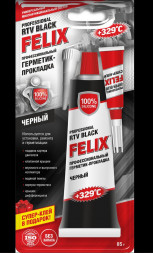 Профессиональный герметик-прокладка FELIX нейтральный (черный) 85г (12шт)