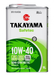 Масло мотор. 10W40 TAKAYAMA Safetec SN/CF A3/B4 (1л) 1*12шт