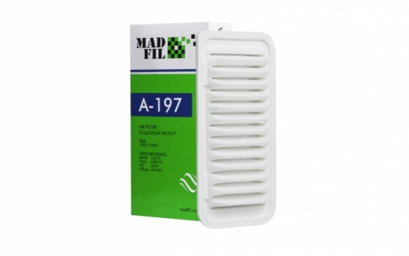 MADFIL Воздушный фильтр 17801-21030, Toyota Verso-S 1.33 10-/Yaris I (P1) 1.3-1.5 99-08/Yaris II  шт