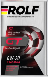 Масло мотор.  0W20 ROLF GT ILSAC GF-6A SP ПЛАСТИК (1л) 1*12шт