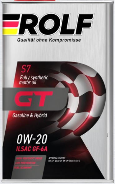 Масло мотор.  0W20 ROLF GT ILSAC GF-6A SP ПЛАСТИК (1л) 1*12шт