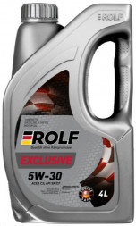 Масло мотор.  5W30 ROLF Exclusive C3 SN/CF ПЛАСТИК (4л) 1*4шт