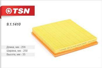 911410 Фильтр TSN воздушный CHEVROLET Cruze 1.6 16V 1.8 16V 03.2009-&gt;