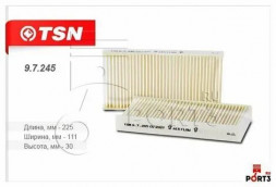 97245 Фильтр TSN салона пылевой (комплект 2 штуки) HONDA Civic VII