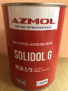 Смазка Солидол-Ж АЗМОЛ (0,8кг) (1*24шт)