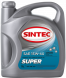 Масло мотор. SINTEC SUPER SAE 15W40 API SG/CD 5л (1*4шт)