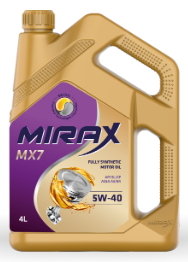Масло мотор.   5W40 MIRAX MX7 A3/B4  SL/CF  (4л) 1*4шт