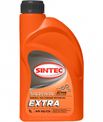 Масло мотор. SINTEC EXTRA SAE 20W50 API SG/CD (1л) 1*12шт