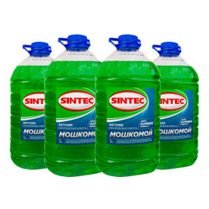 Летний омыватель стекол SINTEC 5л ПЭТ 1*4шт &quot;мошкомой&quot;