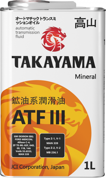 Масло трансмиссионное TAKAYAMA  ATF lll 1л
