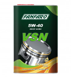 Масло мотор. синтет. Fanfaro Premium Ester-containing Engine Oil VSN SAE 5W40 API SN/SM/CF 1л 1*12шт