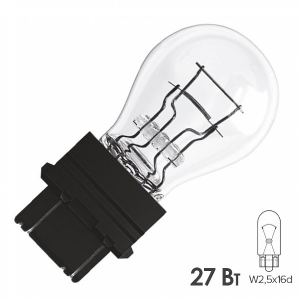 SCT 202426 (P27W 12V 27W2.5x16d) (10шт./кор.)