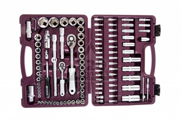 UTS0108 Набор инструмента универсальный 1/4&quot;, 1/2&quot;DR, 108 предметов