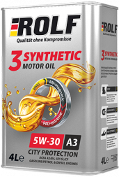 Масло мотор. ROLF 3-SYNTHETIC SAE 5W30 ACEA  A3/B4 4л (1*4шт)