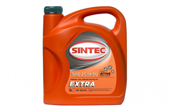 Масло мотор. SINTEC EXTRA SAE 20W50 API SG/CD (5л) 1*4шт