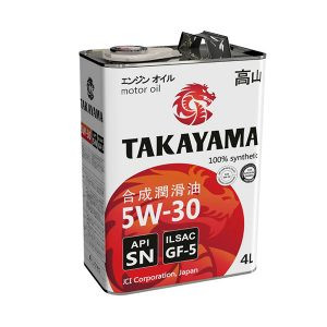 Масло моторное TAKAYAMA SAE 5W30 ILSAC GF-5 API SN ПЛАСТИК 4л (1*4шт)