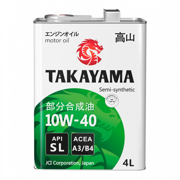 Масло мотор. 10W40 TAKAYAMA Safetec SL A3/B4 (4л) 1*4шт