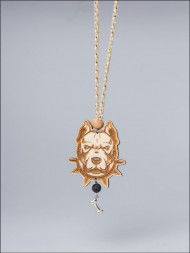 Ароматизатор подвеска CAROMI Питбуль 2 в круге Парфюм Унисекс