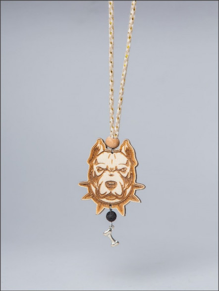 Ароматизатор подвеска CAROMI Питбуль 2 в круге Парфюм Унисекс