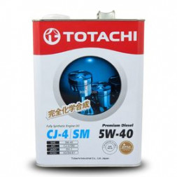 Масло моторное TOTACHI PREMIUM DIESEL FULLY SYNT CJ-4/SM 5W40 4л