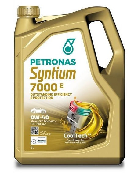 Масло мотор. 0W40 PETRONAS SYNTIUM 7000 E 5л (1*4шт)