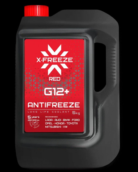 Антифриз X-FREEZE Red G12+, FELIX в п/э кан.5кг (4шт) Акция